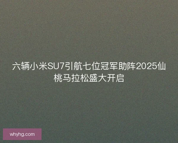 六辆小米SU7引航七位冠军助阵2025仙桃马拉松盛大开启