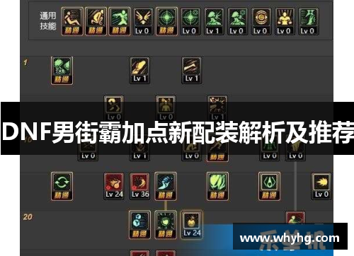 DNF男街霸加点新配装解析及推荐